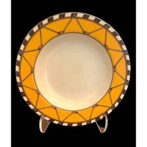 Vintage Swid Powell Drum Papaya Pattern Designed by Geoffrey Beene 2 Soup Bowls